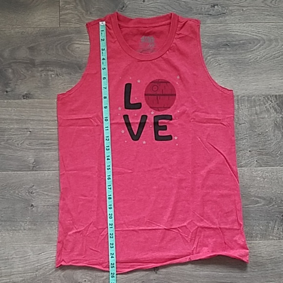 NWT Star Wars Death Star Love Tank Red Junior's Large - Picture 6 of 7